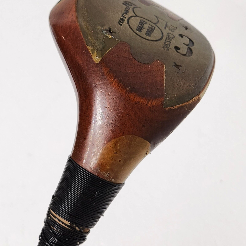 Louisville Golf The Classic 50's Series Persimmon 3-Wood RH Regular Steel 42.5" - Picture 8 of 16